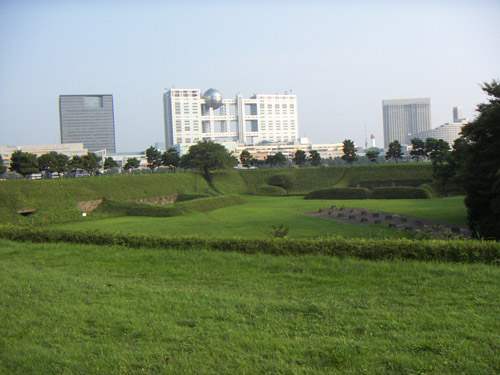 お台場海浜公園側の風景